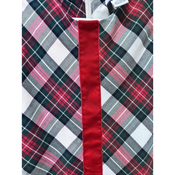 Hartstrings Plaid Christmas Dress Girls Size 4T Sleeveless Drop Waist Red White - Picture 4 of 9